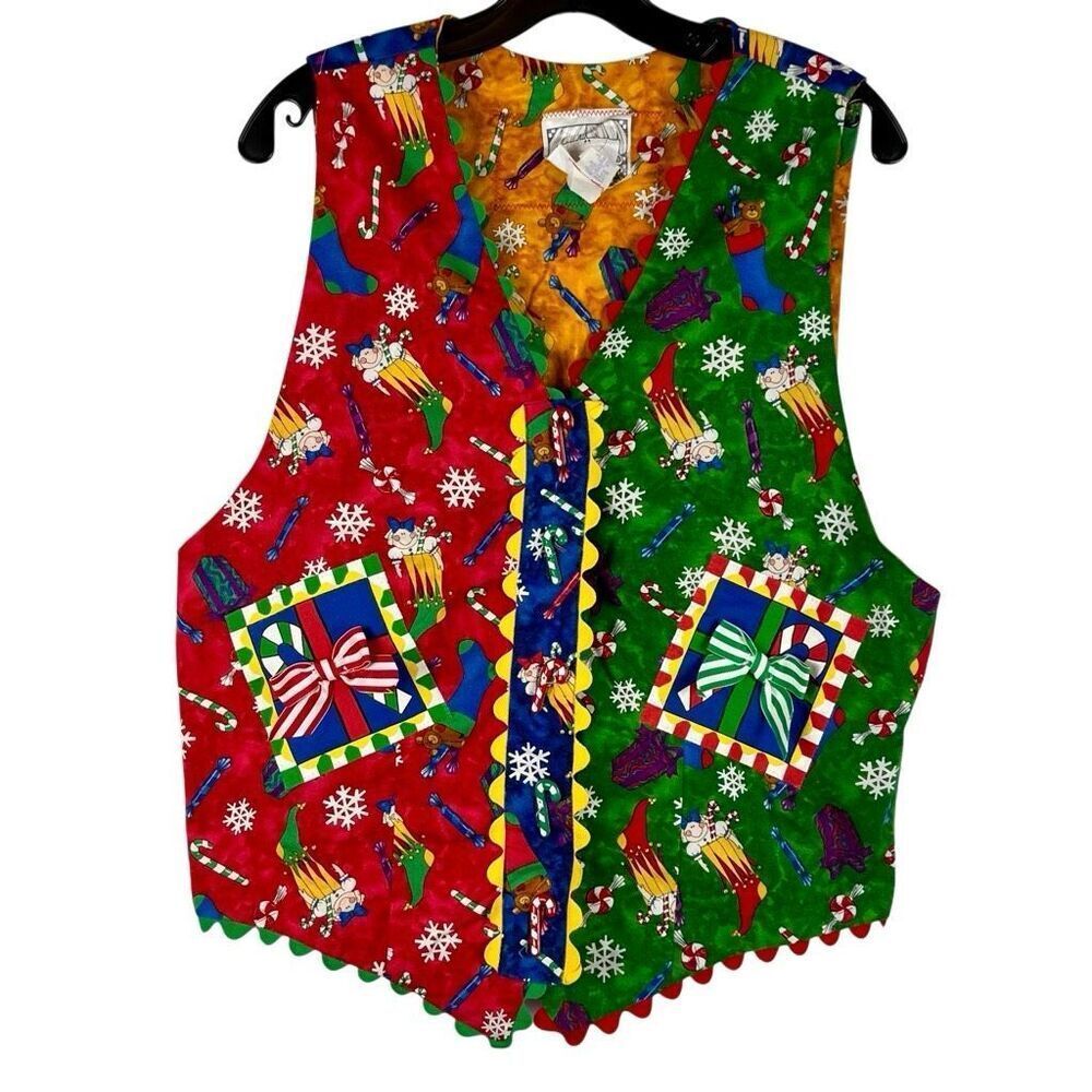 Zoodles Girl’s Christmas Ugly Sweater Vest X-Large